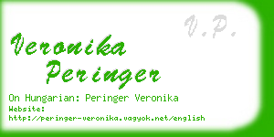 veronika peringer business card